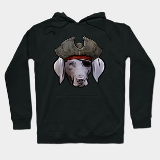 Weimaraner Pirate Hoodie